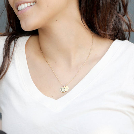 Custom Pet Necklace with Engraved Photo and Name - The Pet Pillow
