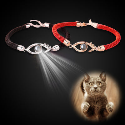 Eye Shaped Custom Pet Projection Bracelet - The Pet Pillow