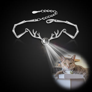 Antler Shape Custom Pet Projection Bracelet - The Pet Pillow