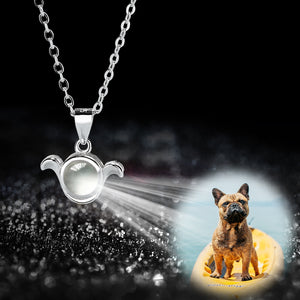 12 constellations Shaped Custom Pet Projection Necklace - The Pet Pillow