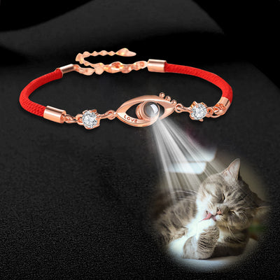 Eye Shaped Custom Pet Projection Bracelet - The Pet Pillow