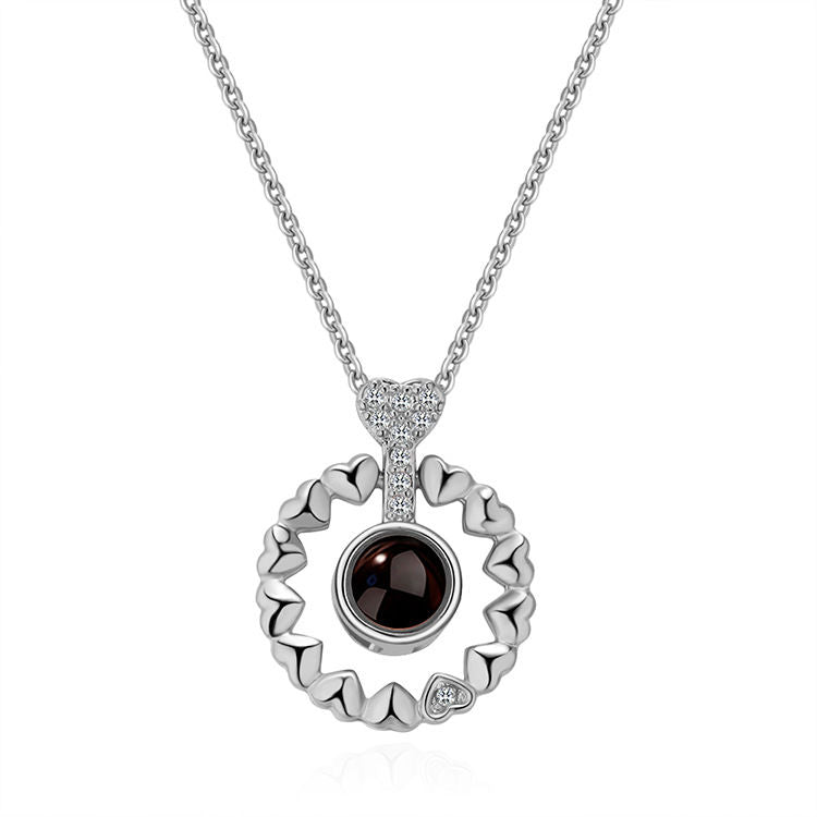 Multiple Hearts Custom Pet Projection Necklace - The Pet Pillow