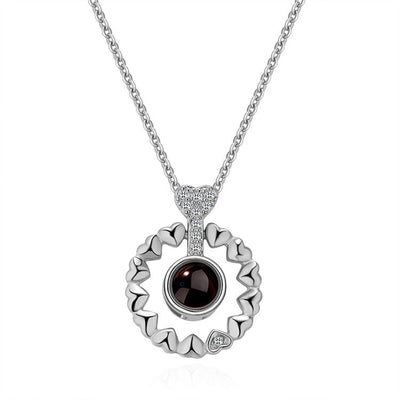 Multiple Hearts Custom Pet Projection Necklace - The Pet Pillow