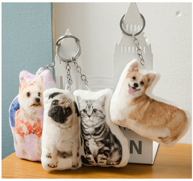 Custom Pet Photo Small Pillow Keychain - The Pet Pillow