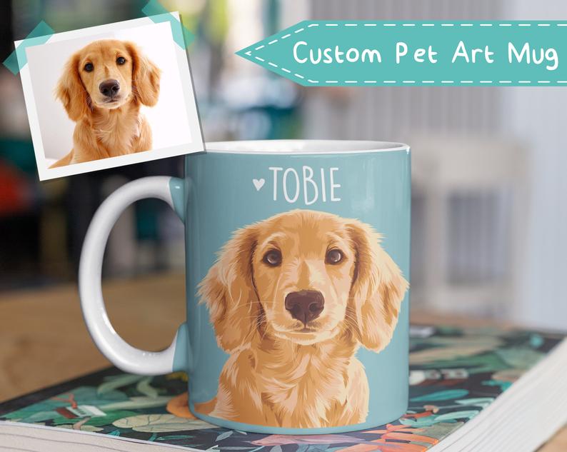 Cute Custom Pet Photo Coffee Mug 11oz - The Pet Pillow