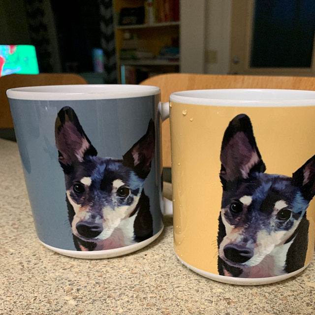 Cute Custom Pet Photo Coffee Mug 11oz - The Pet Pillow