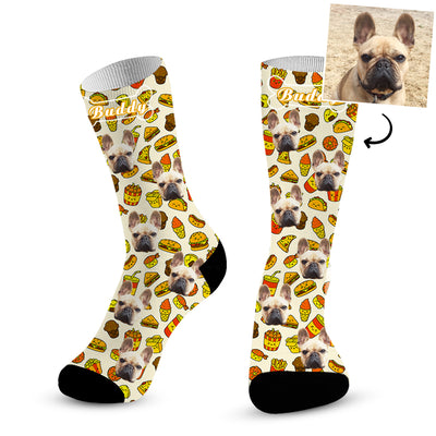 Custom Dog Socks with Dog Face, Personalized Pet Socks with Picture of Your Dog - The Pet Pillow