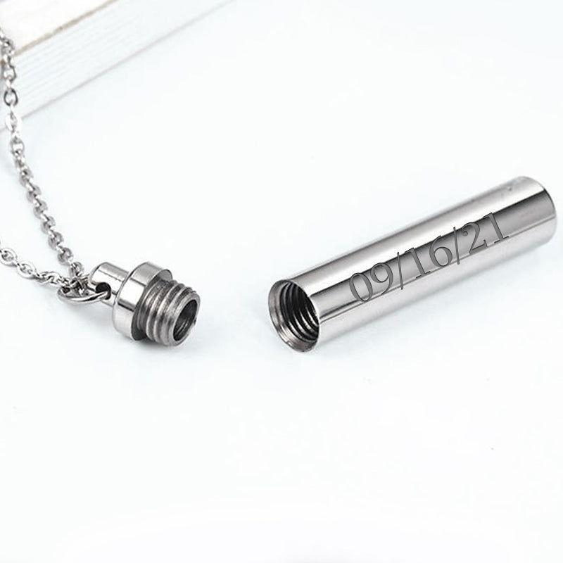 Custom Pet Ash Necklaces for Dog, Personalized Pet Memorial Jewelry for Pets - The Pet Pillow