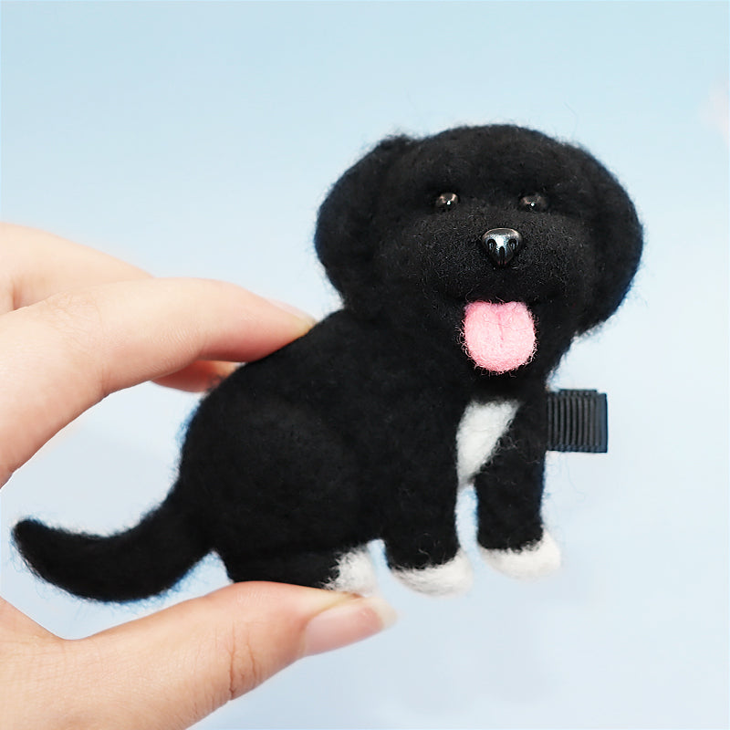 Custom Pet Felt Hairpin Made from Pet Photo, Personalized Hair Pin Accessories for Pet Lover - The Pet Pillow