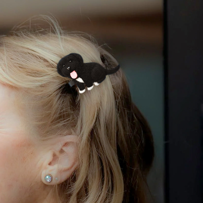 Custom Pet Felt Hairpin Made from Pet Photo, Personalized Hair Pin Accessories for Pet Lover - The Pet Pillow
