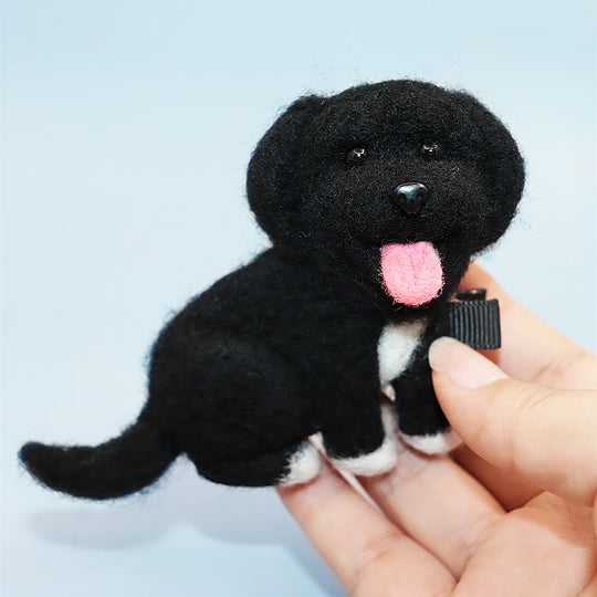 Custom Pet Felt Hairpin Made from Pet Photo, Personalized Hair Pin Accessories for Pet Lover - The Pet Pillow