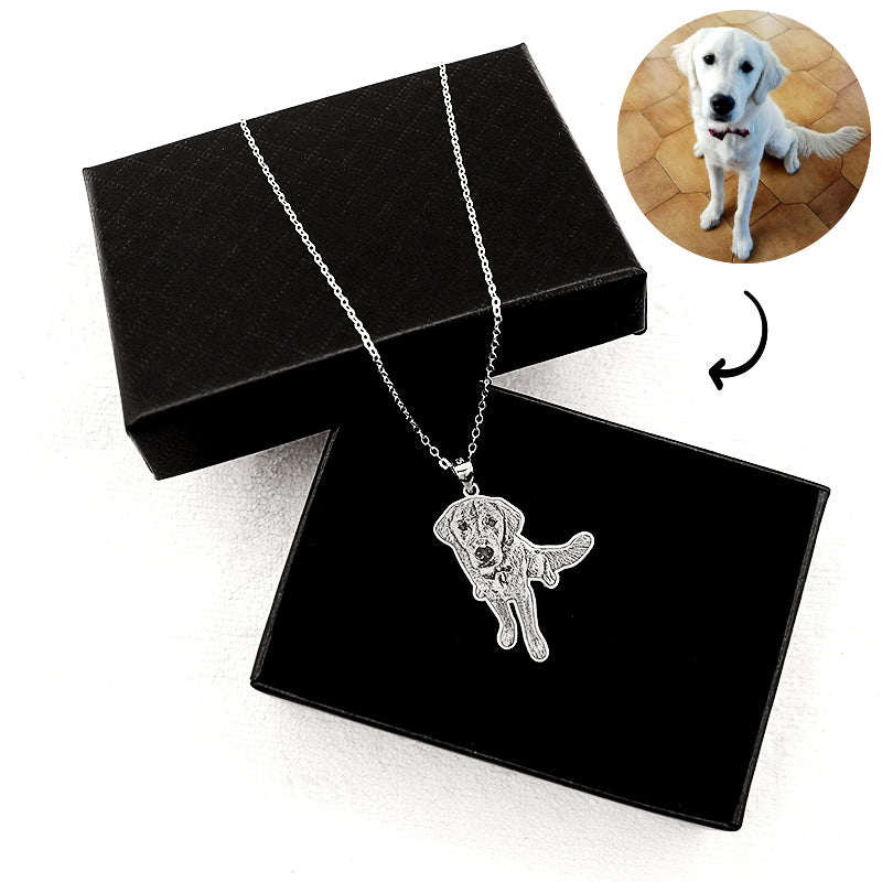 Buy Photo Engraved Pet Necklace | Custom Pet Picture Engraved Pendant –  Pendantify