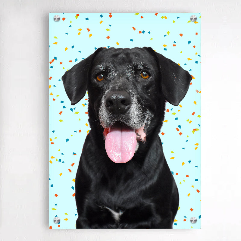 Custom Pet Portraits Acrylic Wall Art Picture Frames with Your Original Pet Photo Crop Out - The Pet Pillow