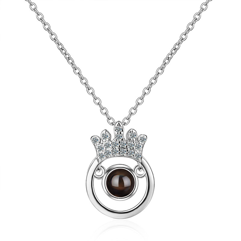 Custom Pet Projection Necklace With Pet Photo, Personalized Memorial Gift For Pet Lovers - The Pet Pillow