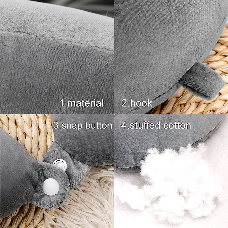Custom Pet U Shaped Pillow for Neck, U Neck Pillow Personalized with Name - The Pet Pillow