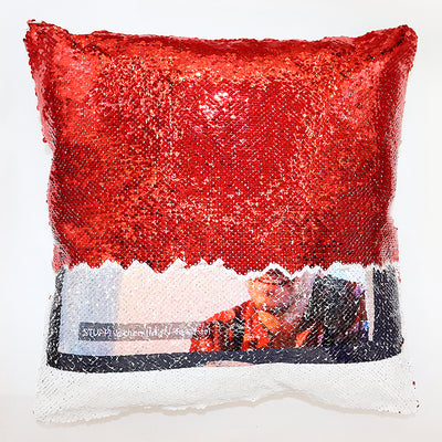 Custom Reversible Flip-Sequin Magic Mermaid Style Pillow from your Pet Picture, gift for pet owners - The Pet Pillow