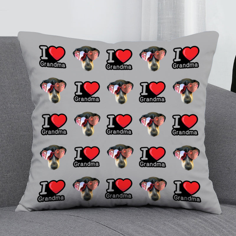 Personalized Throw Pillows With Pictures Of Pet For Holiday Memorial Gift - The Pet Pillow