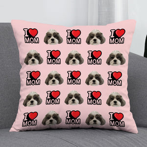 Personalized Throw Pillows With Pictures Of Pet For Holiday Memorial Gift - The Pet Pillow