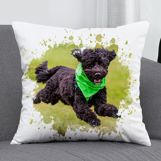 Pet Photo Pillow Customized With Your Dog&