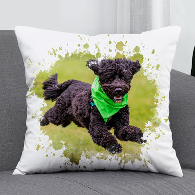 Pet Photo Pillow Customized With Your Dog's Picture Personalized Memorial Gift - The Pet Pillow
