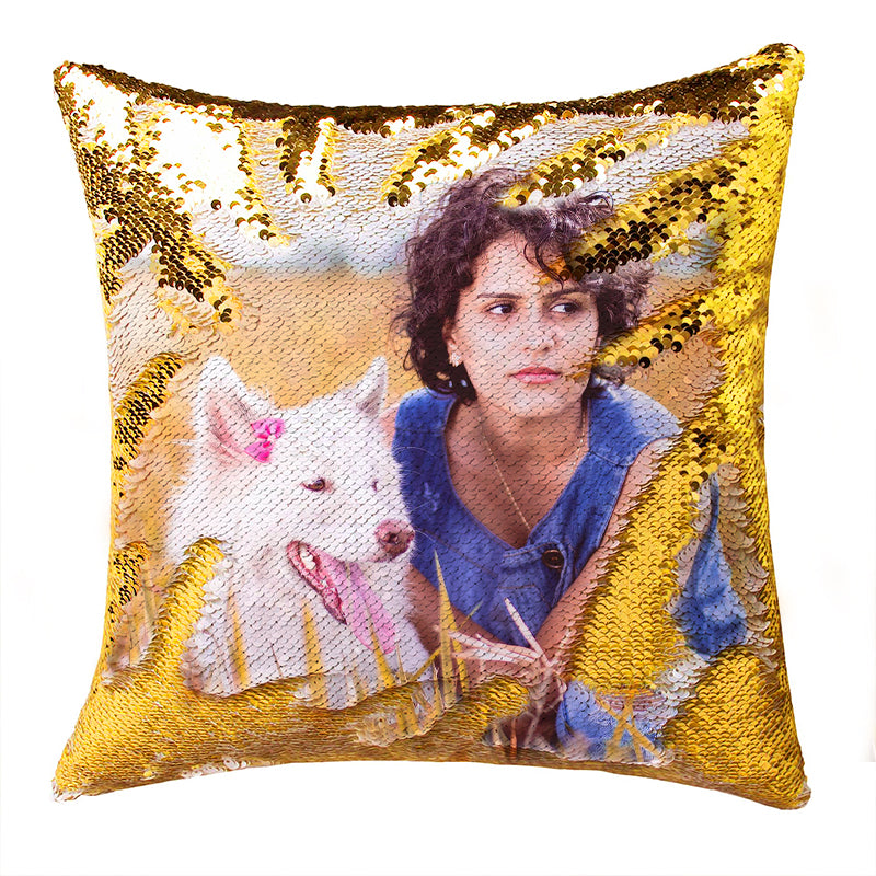 Personalized Custom Photo Sequin Pillow-Home Decor Personalized Gifts - The Pet Pillow