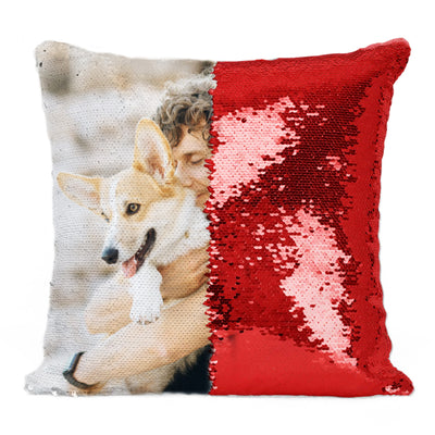 Personalized Custom Photo Sequin Pillow-Home Decor Personalized Gifts - The Pet Pillow