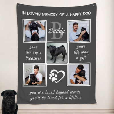 Personalized Dog Blankets with Name, Custom Blanket with Photo of Pet - The Pet Pillow