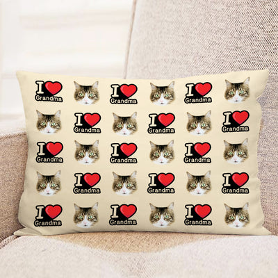 Custom Pet Face Pillow Personalized Dog Decorative Throw Pillow with Photo for Mother's Day, Father's Day - The Pet Pillow