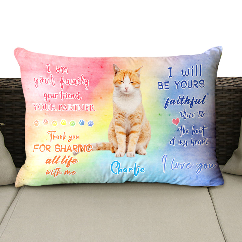 Personalized Dog Throw Pillows Rectangular Decorative Pillows With Photo-Double Printed - The Pet Pillow