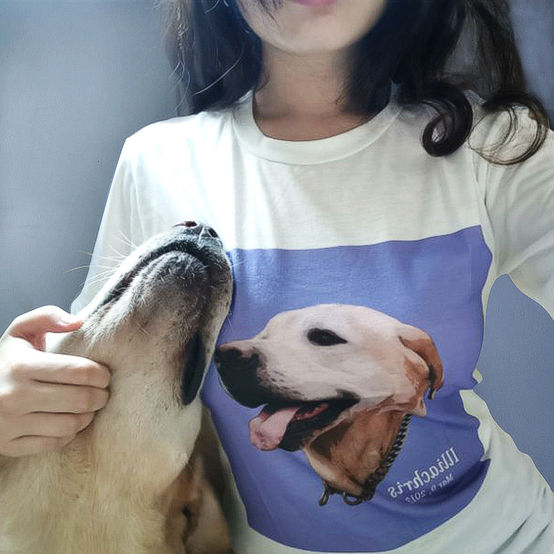 Custom Pet Picture Women's White T-Shirt - The Pet Pillow