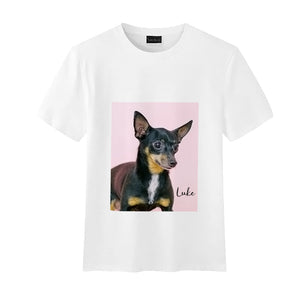 Custom Pet Picture Women's White T-Shirt - The Pet Pillow