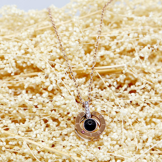 Custom Ring Style Pet Projection Necklace - The Pet Pillow