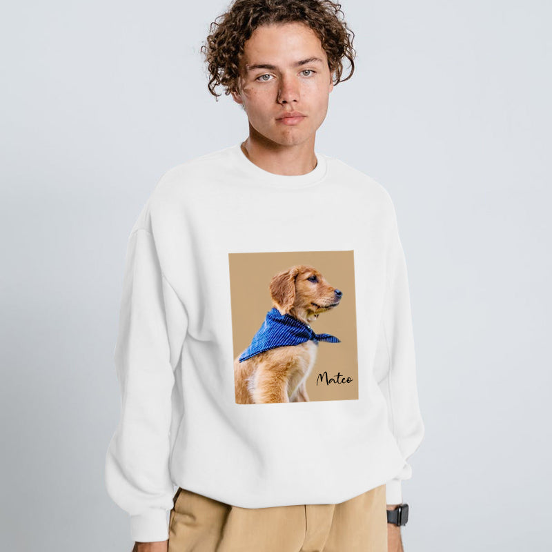 Women's Custom Pet Portrait Long Sleeve Shirt - The Pet Pillow