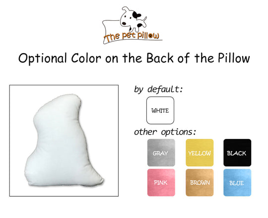 Custom Pet Sketch Portrait Face Head Shaped Pillow, 100% Hand Drawing from Your Pet Picture - The Pet Pillow