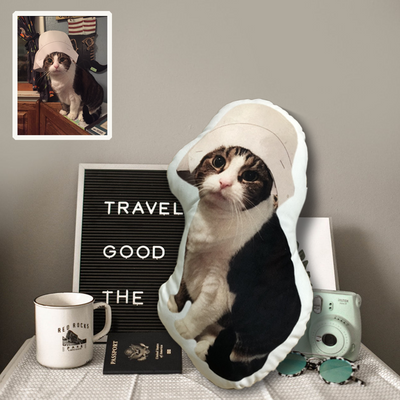 Custom Cat Shaped Memorial Pillow for Pet Owners from Your Cat Picture - The Pet Pillow