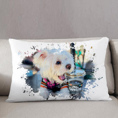 Customized Cat/Dog Pillow from Your Beloved Photo for Pet Lovers - The Pet Pillow