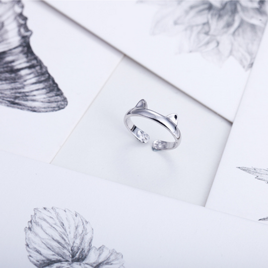 Custom Pet Name Cat Ear Ring - The Pet Pillow