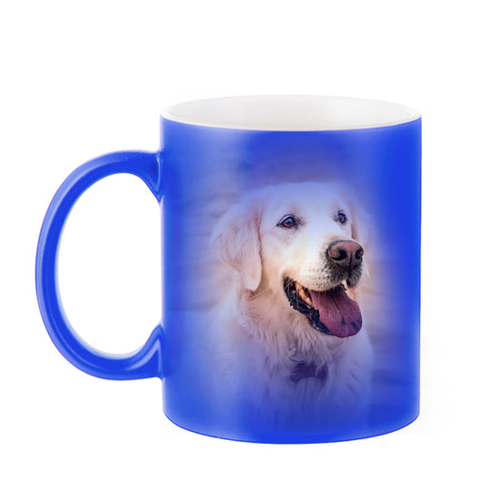 Custom Pet Photo Temperature Change Color Mug - The Pet Pillow