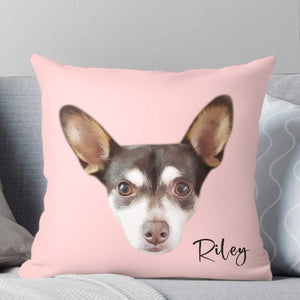 Custom Pet Face Oil Painting Square Pillow - The Pet Pillow