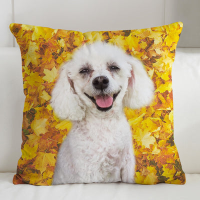 Custom Pet Square Pillow Inserts With Picture For Couch,Bed - The Pet Pillow