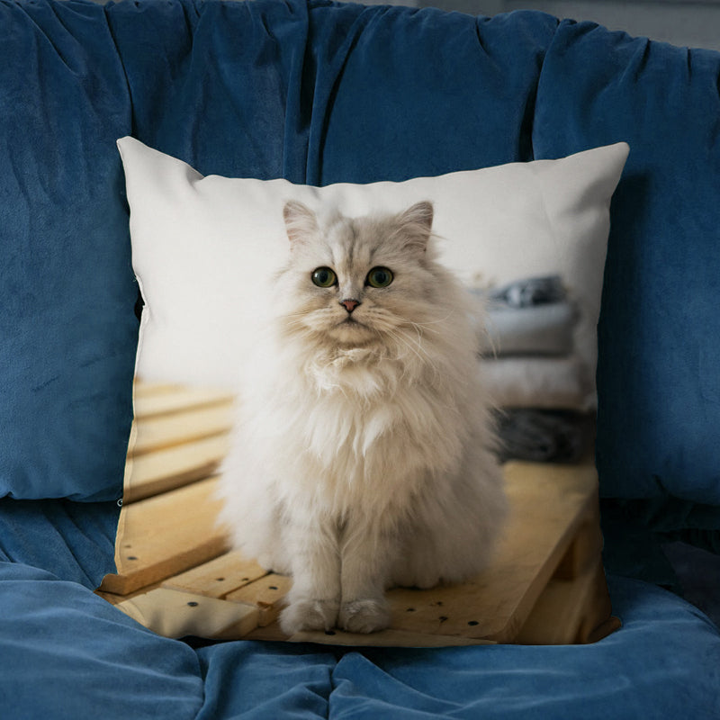 Pet Photo Custom Square Pillow from Your Orignal Picture - The Pet Pillow