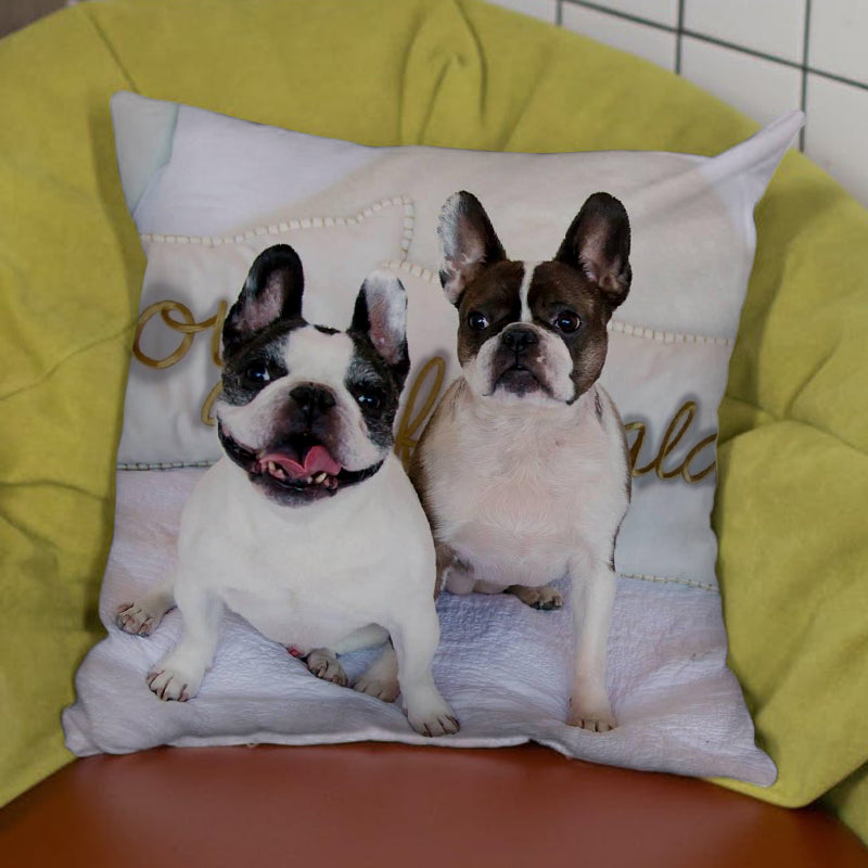 Pet Photo Custom Square Pillow from Your Orignal Picture - The Pet Pillow