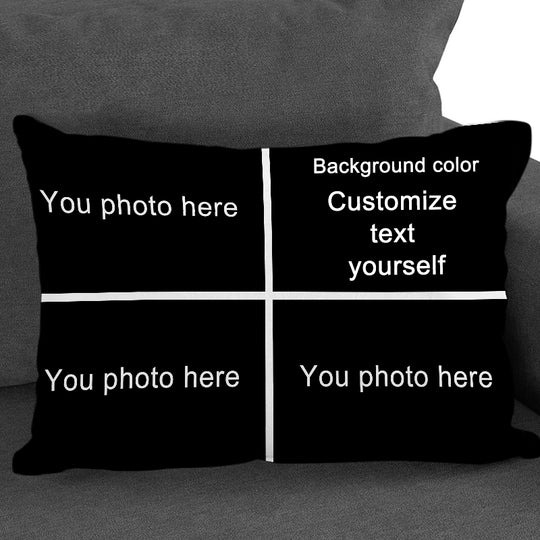 Custom Pet Photo Collage Pillow Unique Personalized Gift For Anniversary, Holiday - The Pet Pillow