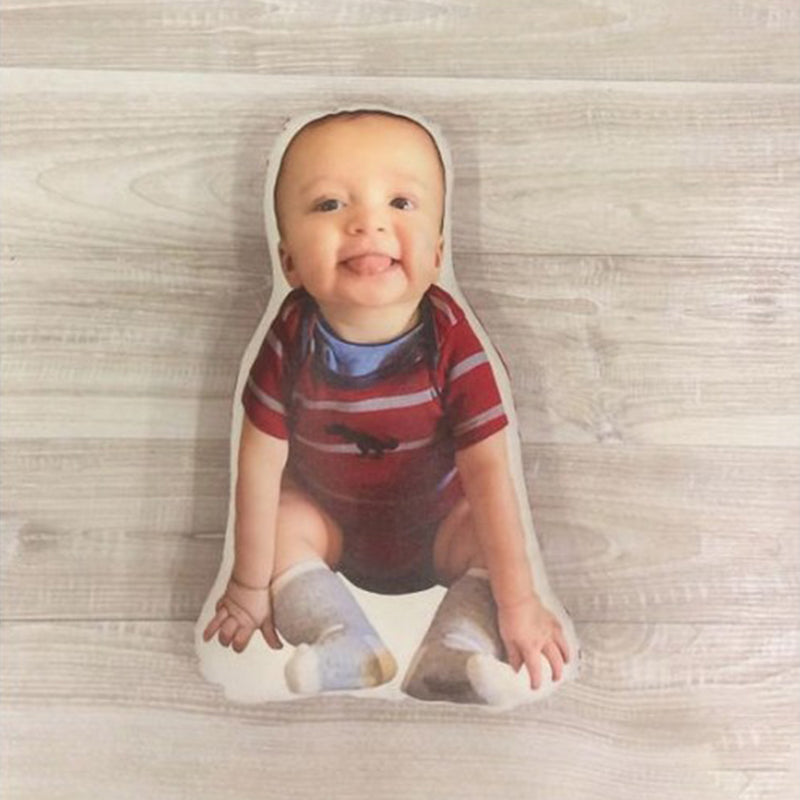 Customized Face Photo Pillow, Pillow look like Dad's Face, gift for mom and dad - The Pet Pillow