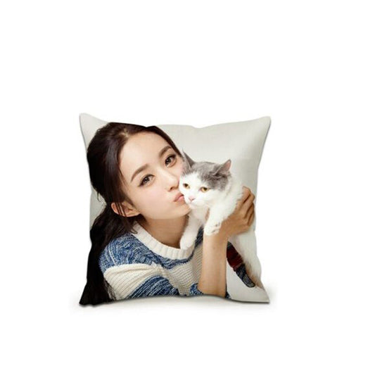 Custom Photo Square Pillow, Put Your Photo on Pillow - The Pet Pillow