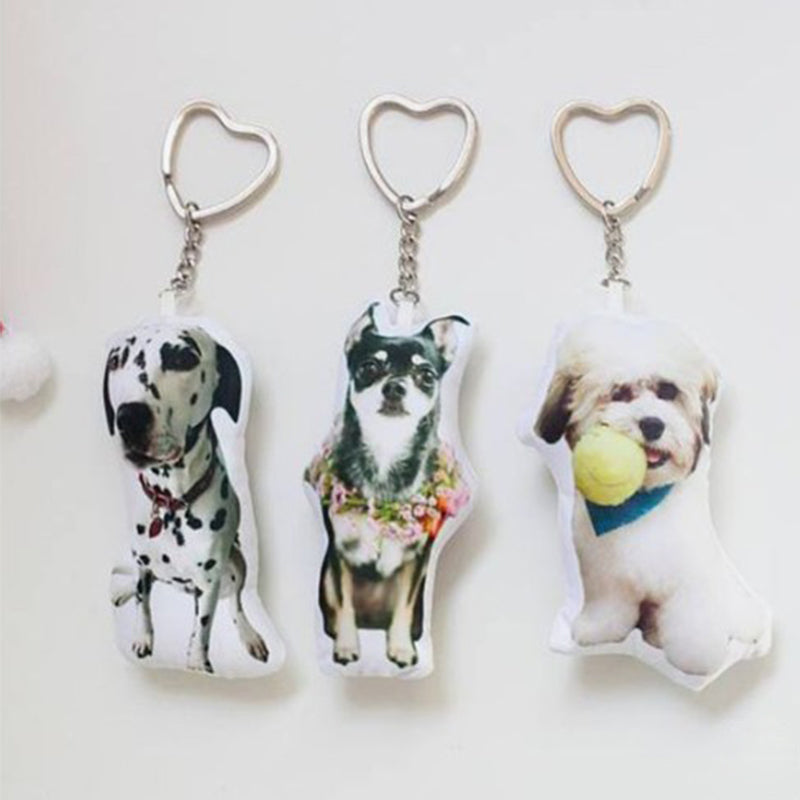 Custom Pet Photo Small Pillow Keychain - The Pet Pillow