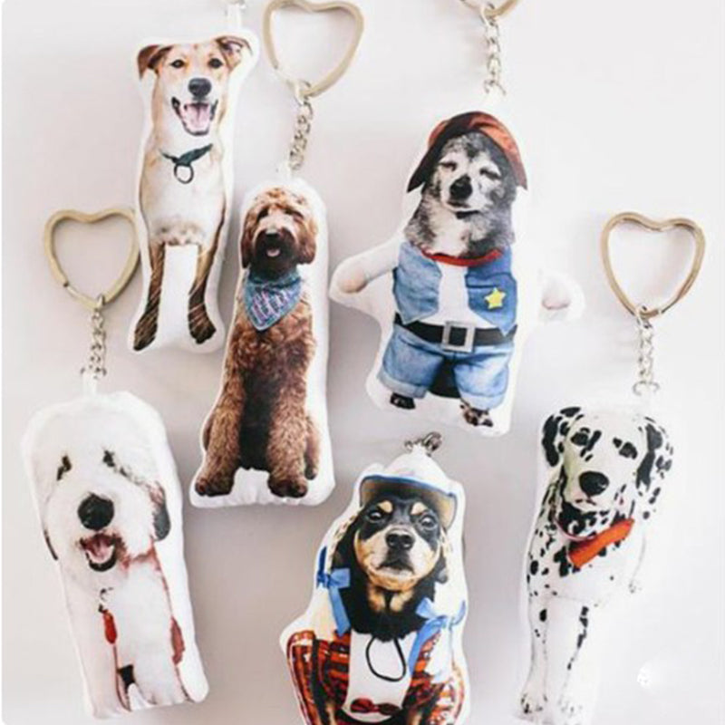 Custom Pet Photo Small Pillow Keychain - The Pet Pillow