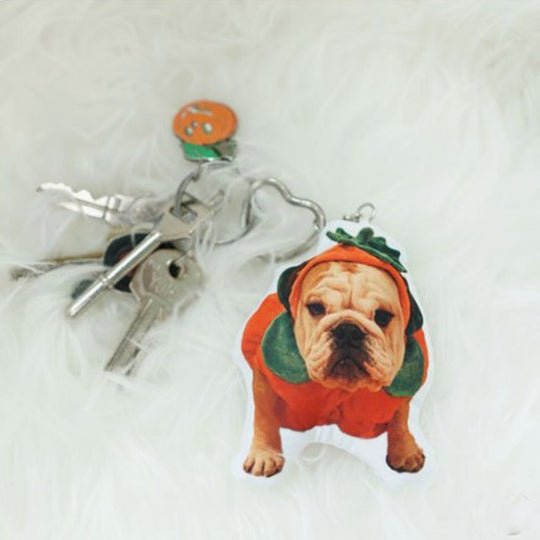Custom Pet Photo Small Pillow Keychain - The Pet Pillow