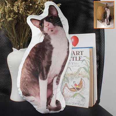 Custom Cat Shaped Memorial Pillow for Pet Owners from Your Cat Picture - The Pet Pillow