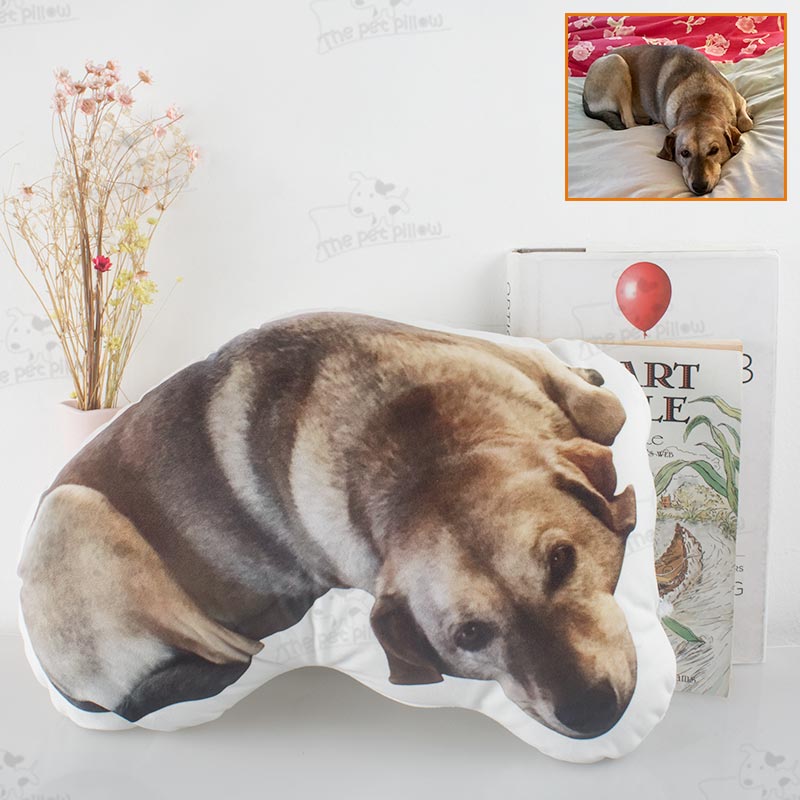 Custom Dog Shaped Memorial Pillow for Pet Owners from Your Dog Picture - The Pet Pillow